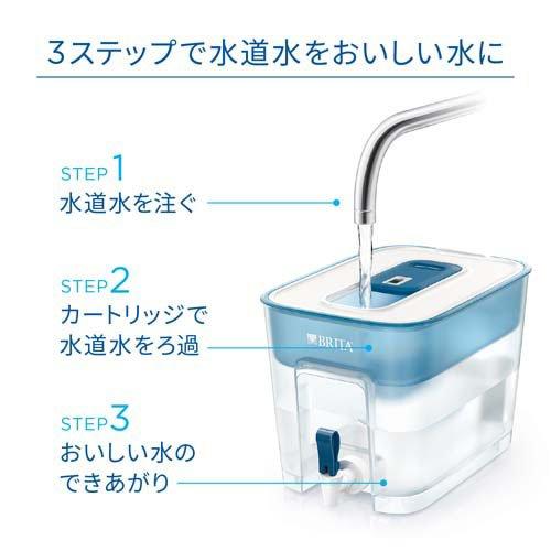 ブリタ タンク型浄水器 フロー マクストラプロ カートリッジ 1個付き