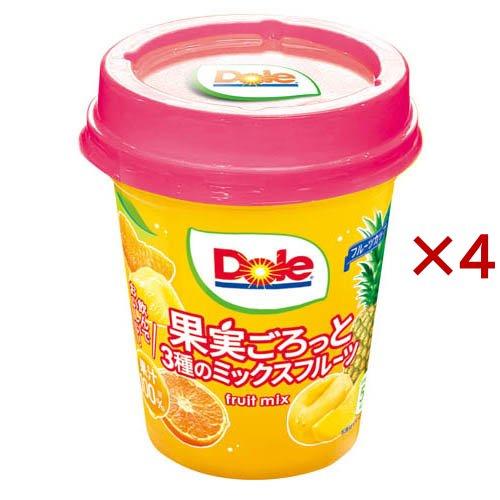 フルーツカップ果実ごろっと3種のミックスフルーツ ( 300g×4セット