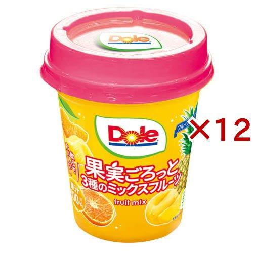 フルーツカップ果実ごろっと3種のミックスフルーツ ( 300g×12セット