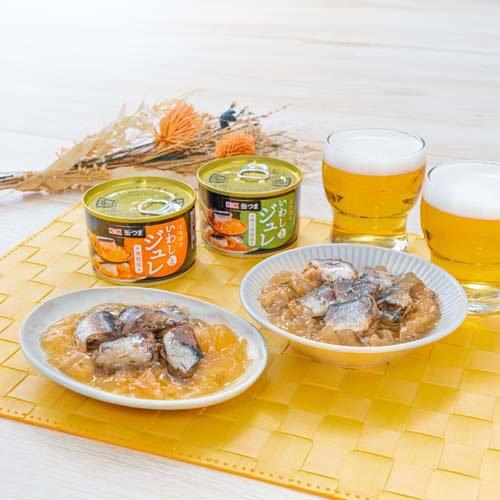K＆K 缶つま 北海道産いわしとジュレ 燻製風 ( 150g×4セット )/ : 爽快