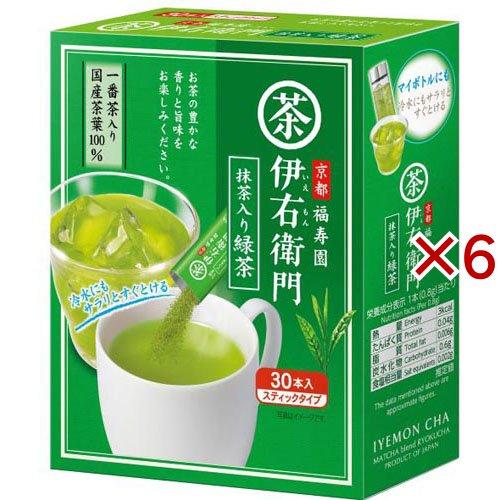 伊右衛門 抹茶入りインスタント緑茶 スティック ( 30本入×6セット