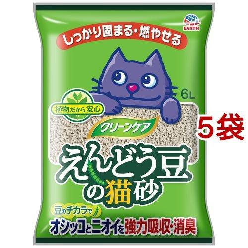 クリーンケア えんどう豆の猫砂 ( 6L×5袋セット ) : 爽快ドラッグ