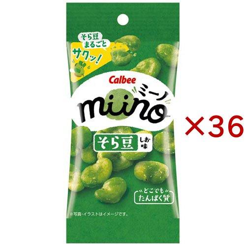 miino そら豆 しお味 スリムサイズ ( 20g×36セット ) : 爽快ドラッグ