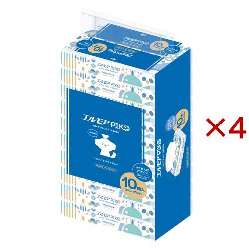エルモアピコ ソフトパックティシュー ( 10個入×4セット(1個150組
