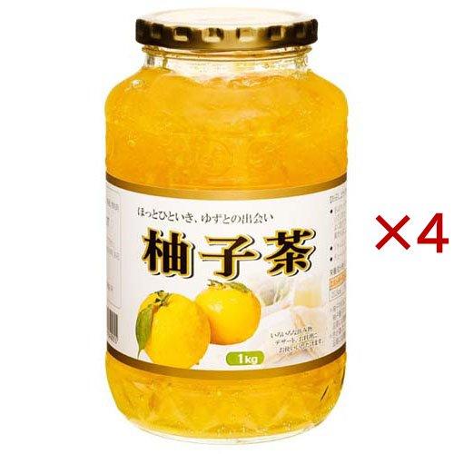 おいしい柚子茶(ゆず茶) ゆず50％含有 ( 1kg×4セット ) ユズチャ 韓国