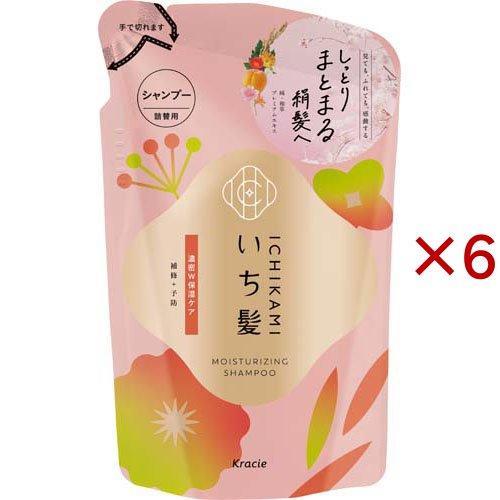 いち髪 濃密W保湿ケア シャンプー 詰め替え ( 320ml×6セット )/ : 爽快