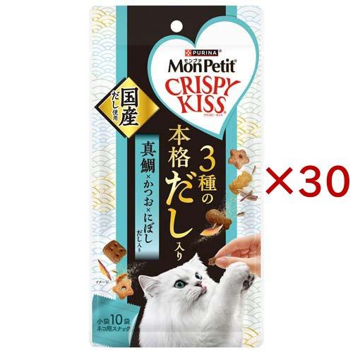 モンプチ クリスピーキッス 3種の本格だし入り 真鯛×かつお×にぼしだし