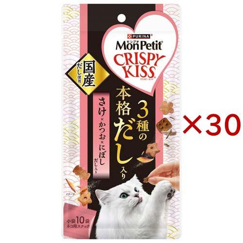 モンプチ クリスピーキッス 3種の本格だし入り さけ×かつお×にぼしだし