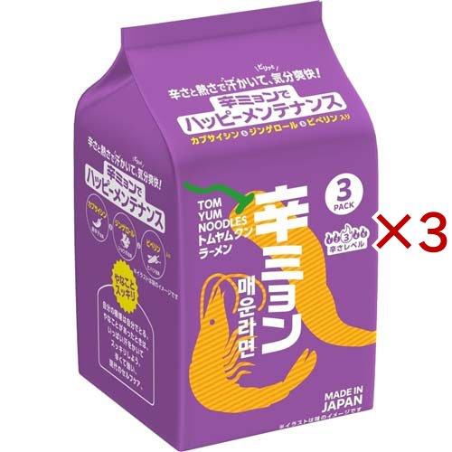 日清 辛ミョン トムヤムクンラーメン パック ( 3食入×3セット(1食92g