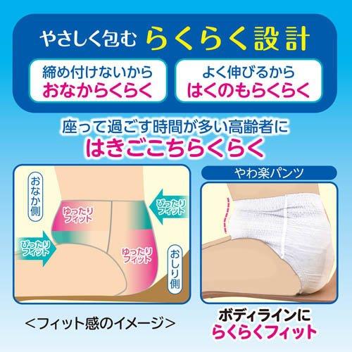 サルバ やわ楽パンツ うす型 男女共用 L-LLサイズ 2回吸収 ( 30枚入*3