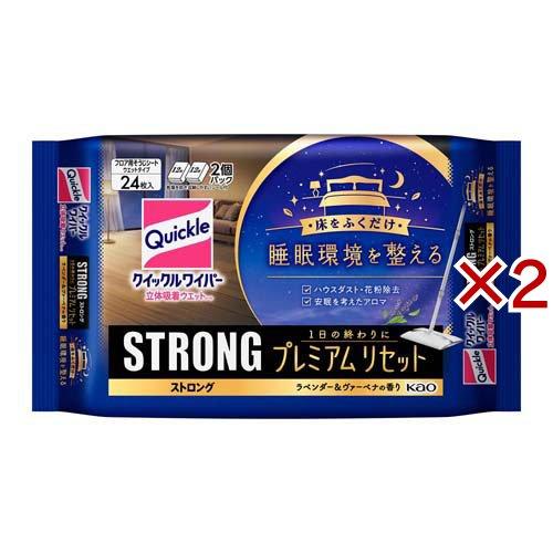 クイックルワイパー 立体吸着ウエットシート ストロング プレミアムリセット ( 24枚入×2セット )/ クイックルワイパー（Yahoo!・爽快ドラッグ）