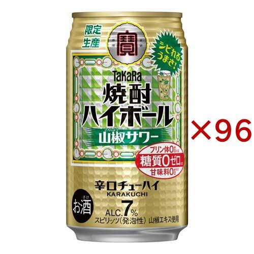 焼酎ハイボール 山椒サワー 缶 ( 24本入×4セット(1本350ml) ) : 爽快