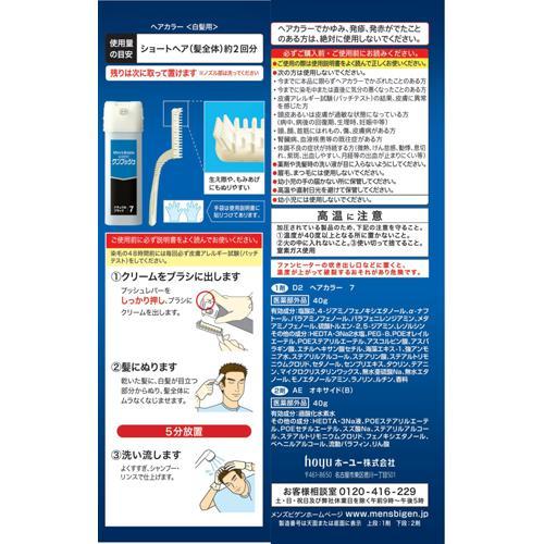 メンズビゲン ワンプッシュ ナチュラルブラック 7 ( 2箱セット