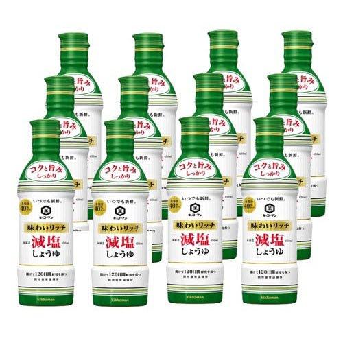 キッコーマン いつでも新鮮 味わいリッチ減塩しょうゆ 450ml 12個セット いつでも新鮮 爽快ドラッグ 通販 Yahoo ショッピング