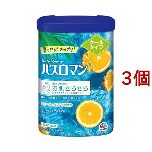 バスロマン 夏用 クールタイプ 薬用入浴剤 ( 600g*3個セット )/ バスロマン