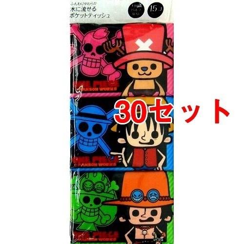ワンピース 水に流せるポケットティシュ 16枚 8組 15個入 30セット Winestyles Jp