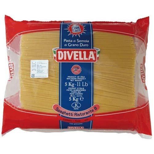 ディヴェッラ Divella #8 スパゲッティ 【在庫限り】 最大68％オフ リストランテ 5kg 1.75mm ディベラ 業務用
