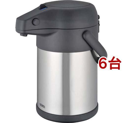 サーモス ステンレスエアーポット TAH-3000 ステンレスブラック(6台セット)[キッチン用品 その他] THERMOS（サーモス） ステンレスエアーポット TAH-3000 ステンレス