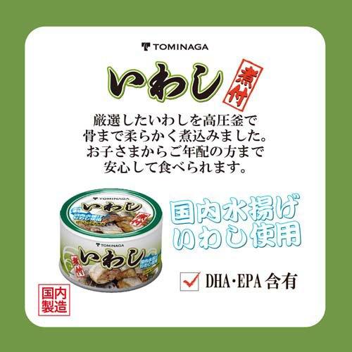 トミナガ 国産 いわし 煮つけ 缶詰 国内水揚げいわし 国内加工 富永