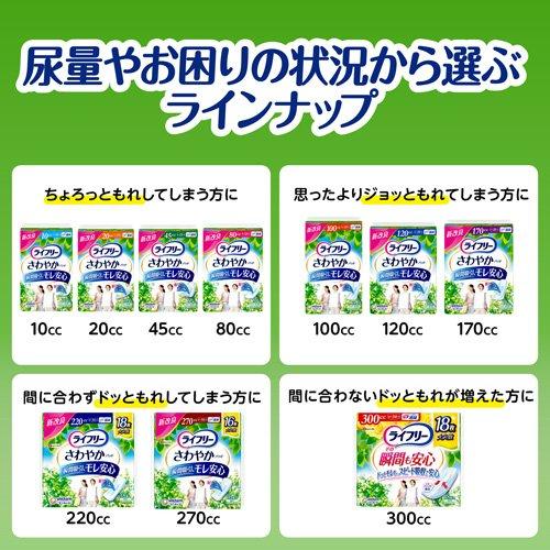 ライフリー さわやかパッド 170cc 女性用 尿ケアパッド 29cm ( 22枚*8
