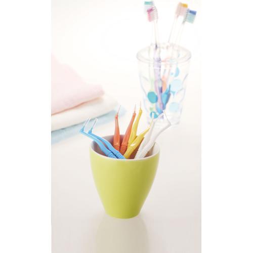 ペティグラス　フォークスタイル（L）10本（R）10本ブラシ20本 デンタルプロ 歯間ブラシ・L字型 サイズ4 ( Mサイズ*10本入*12個セット