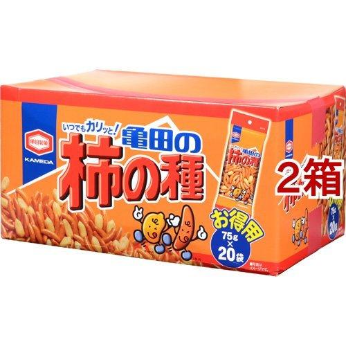 亀田の柿の種 Box 75g 袋入 2箱セット 亀田の柿の種 7 爽快ドラッグ 通販 Yahoo ショッピング