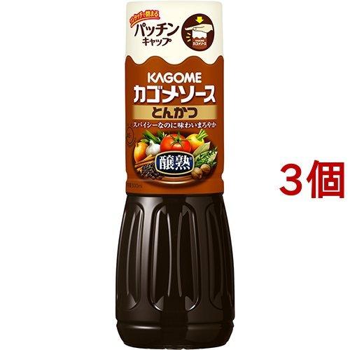 カゴメ 醸熟ソース とんかつ ( 500ml*3個セット )/ カゴメソース｜soukai