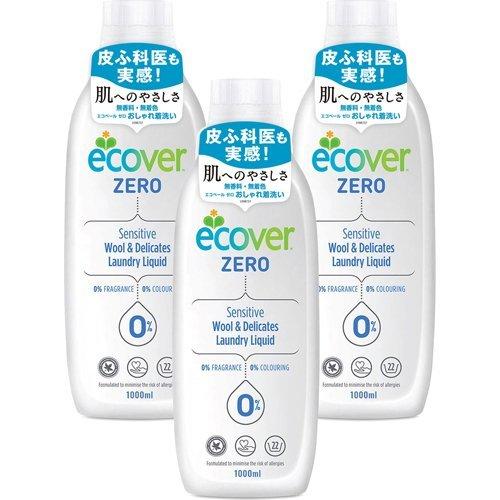 エコベール ゼロ デリケートウォッシュ おしゃれ着用洗剤 無香料 無着色 1000ml 3本セット エコベール Ecover 爽快ドラッグ 通販 Yahoo ショッピング
