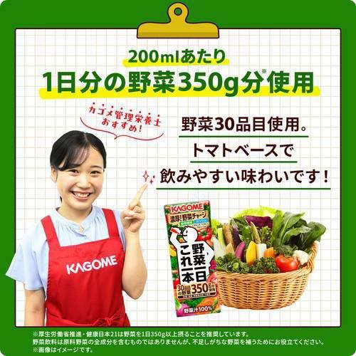 野菜一日これ一本 カゴメ ( 200ml*48本入 )/ 紙 一日分の野菜 野菜100