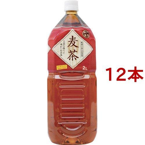 神戸茶房 麦茶 PET 厳選六条大麦使用 ノンカフェイン ( 2L*6本入*2コセット )/ 神戸茶房｜soukaidrink