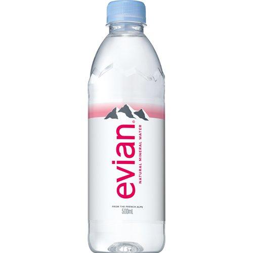 伊藤園 evian(エビアン) ミネラルウォーター 正規輸入品 ( 500ml×24本