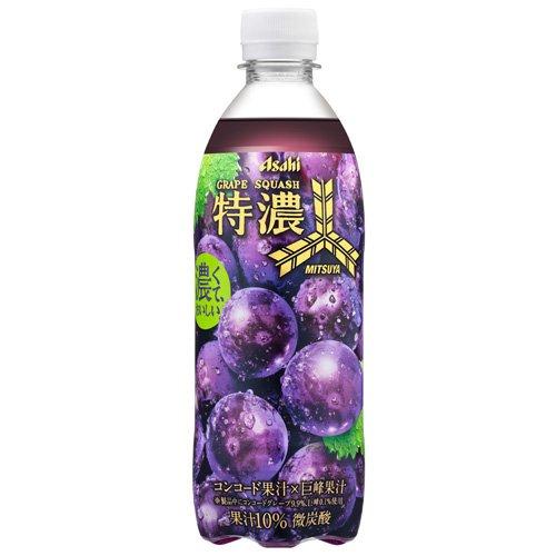 三ツ矢特濃グレープスカッシュ ( 500ml×24本入 )/ 三ツ矢 : 爽快