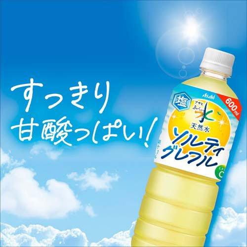 アサヒ おいしい水 天然水 ソルティグレフル ( 600ml×24本入 )/ : 爽快