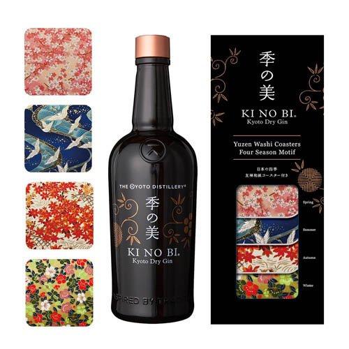 企画品)季の美 京都ドライジン 友禅紙コースター付き クラフト 企画品)季の美 京都ドライジン 友禅紙コースター付き クラフト