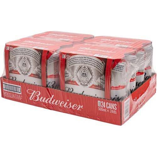 バドワイザー ラガービール 缶 ( 500ml*24本 ) : 爽快ドリンク専門店