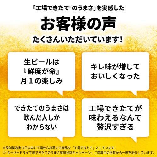 アサヒ スーパードライ 工場できたてパック 缶 ( 350ml*24本入