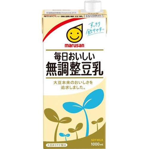マルサン 毎日おいしい無調整豆乳 ( 1L×6本入 )/ 健康 イソフラボン