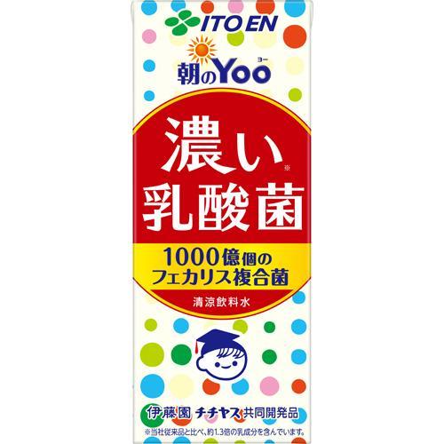 伊藤園 朝のYoo 濃い 乳酸菌 紙パック ( 200ml×24本 ) : 爽快ドリンク