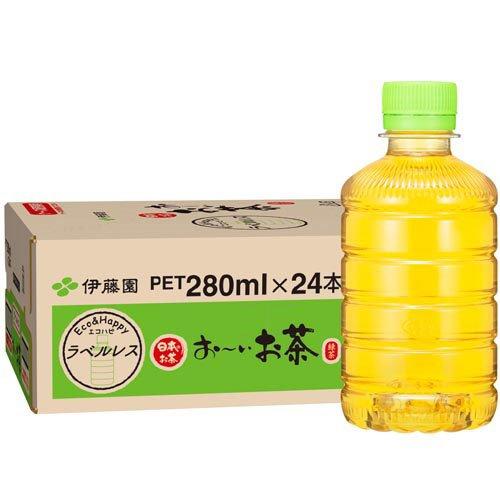 伊藤園 ラベルレス おーいお茶 緑茶 ( 280ml*24本入 )/ お〜いお茶