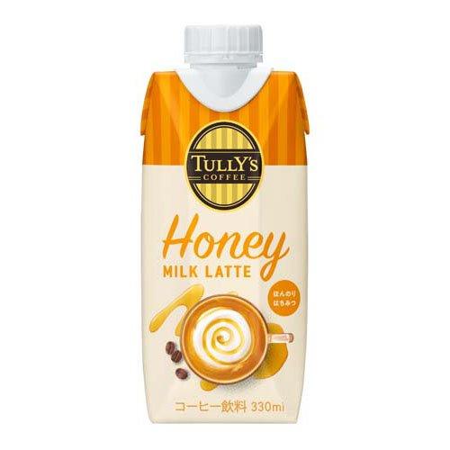タリーズコーヒー ハニーミルクラテ キャップ付き 紙パック ( 330ml*12