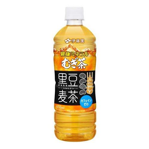 伊藤園 健康ミネラルむぎ茶 黒豆麦茶 ペットボトル ( 650ml×24本入