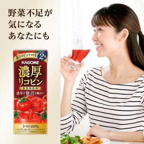 カゴメ 濃厚リコピン ( 195ml*24本入 )/ トマトジュース 紙 リコピン