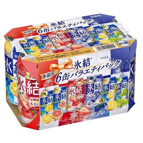 氷結　6缶パック×4  350ml×24缶 企画品)キリン 氷結 6缶バラエティパック ( 350ml×24本 )/ : 爽快