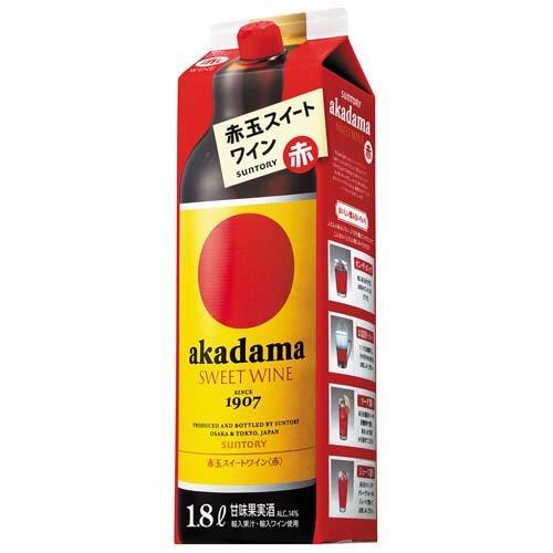 サントリー 赤玉スイートワイン 赤 紙パック ( 1800ml ) : 爽快
