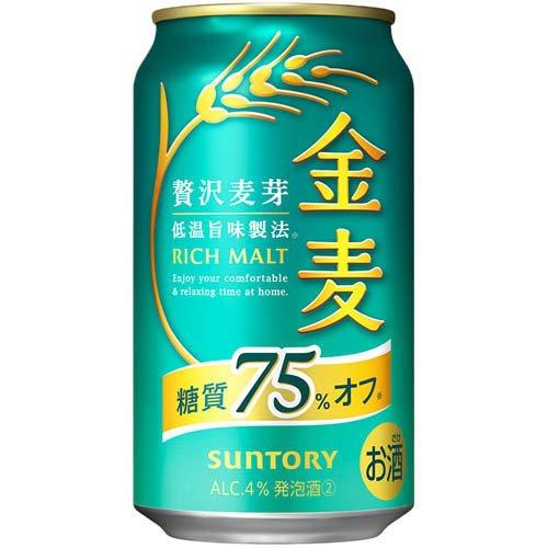 サントリー 金麦 リッチモルト 糖質75%オフ　350ml×24缶×3=72本 サントリー 金麦 糖質75％オフ ( 350ml*24本入 )/ 金麦糖質オフ 新