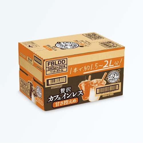 割るだけクラフトボスカフェ 贅沢カフェインレス甘さ控えめ ( 340ml*24