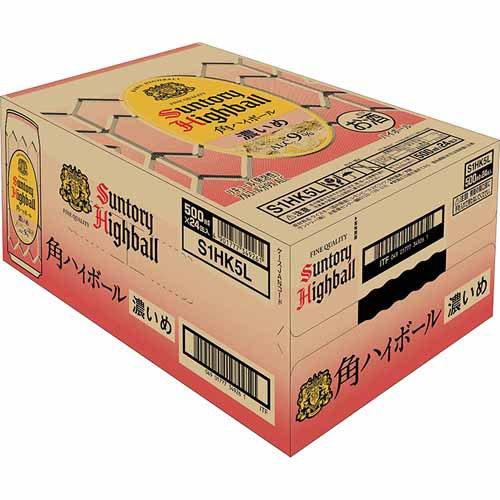 サントリー 角ハイボール 濃いめ ( 500ml*24本入 )/ 角瓶 角ハイ ハイ