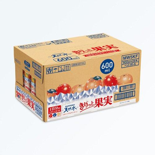 サントリー天然水 きりっと果実 オレンジ＆マンゴー ( 600ml×24本入