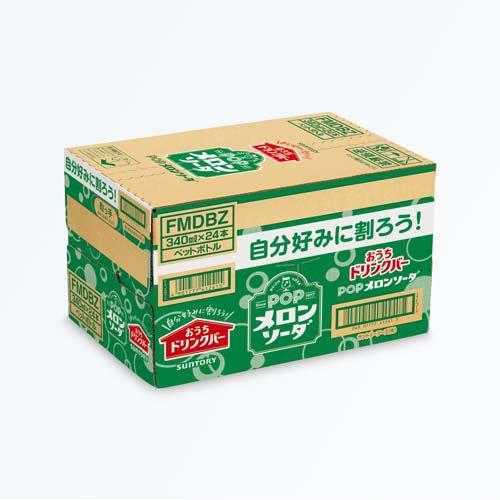 おうちドリンクバー POPメロンソーダ ( 340ml×24本入 )/ : 爽快