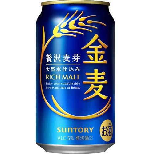 企画品)サントリー 金麦 ごはん付き 新ジャンル 発泡酒 ( 350ml×24本